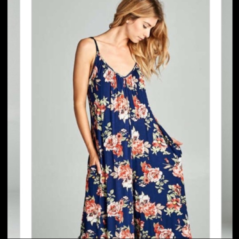 Floral Oversized Jumpsuit